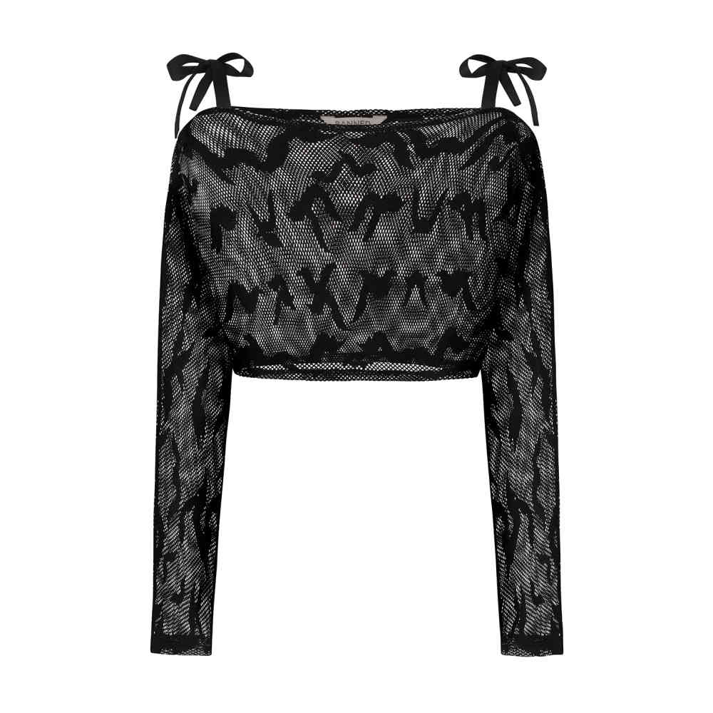 Banned - Elvira Crop top - Noir